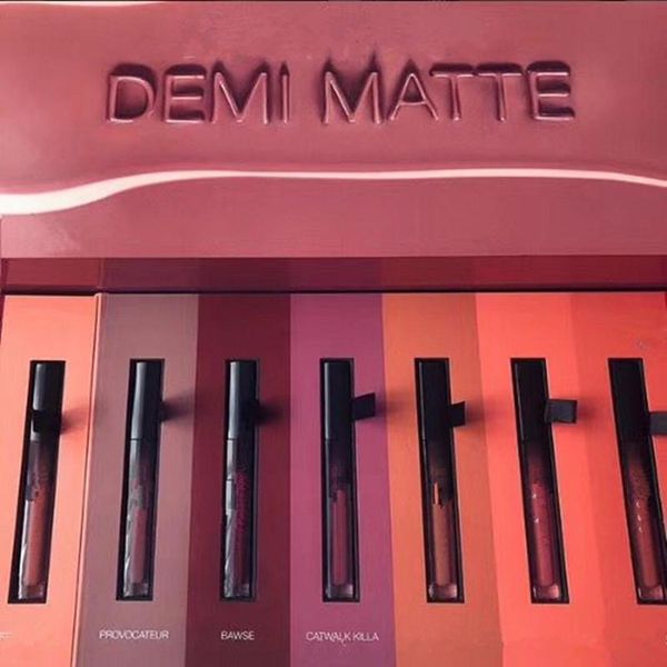 

Dropshipping 2018 Новейшие красоты Lipgloss Demi Matte Жидкая губная помада для губ Косметика для