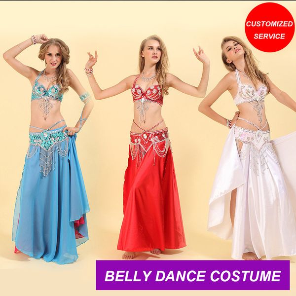 

new style women belly dance costume oriental dance costumes belly dancer clothes indian costumes for girls 2pcs/set, Black;red