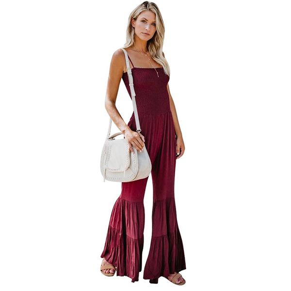 

women spaghetti strap jumpsuit 2018 autumn backless jumpsuit sleeveless jumpsuits high street casual new arrival bodysuits, Black;white