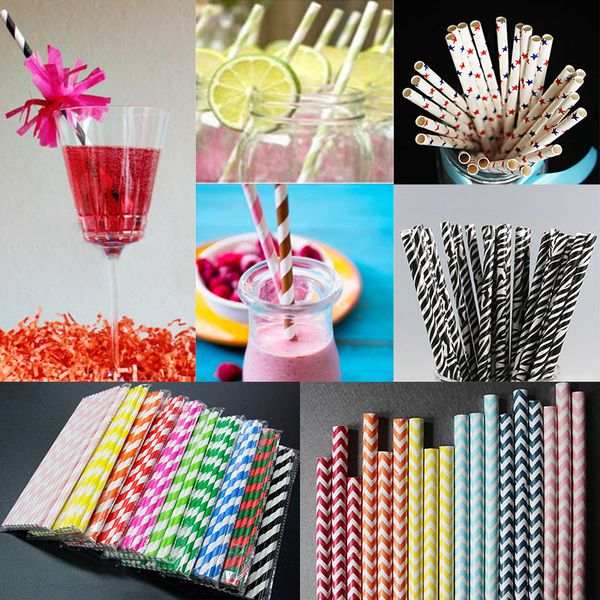 

19.5cm disposable bubble rainbow drinking paper straws environment friendly kraft paper straw for bar birthday wedding party fwx9-696