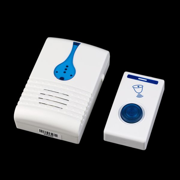 

digital led flashing light wireless doorbell 38 chimes music room office gate wireless door bell + digital receiver