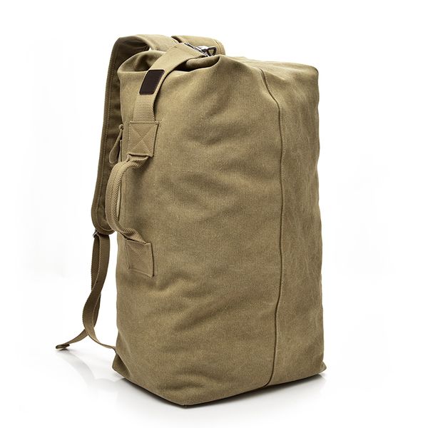 

2018 large capacity male canvas backpacks man travel bag mountaineering backpack men bags canvas bucket shoulder bag bolsas