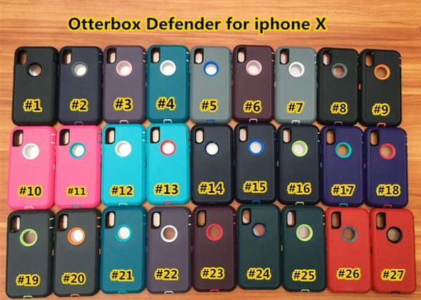 

Defender erie ca e for iphone x 8 7 multi layer full covered with belt clip phone hell for am ung note8 8 9 plu with retail box