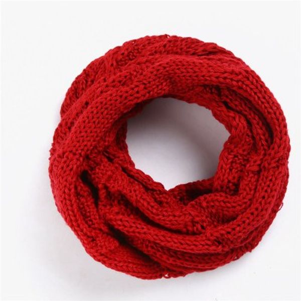

womens wool ring scarfs warm winter jacquard plain color collar thickened student infinity scarf m1793 mixed wholesale, Blue;gray