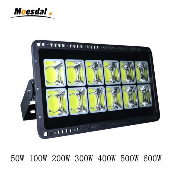 

cob led прожектор 50 вт 100 вт 200 вт 300 вт 400 вт 500 вт 600 вт открытый светодиодные прожекторы водонепроницаемый ip65 ac 85-265 в
