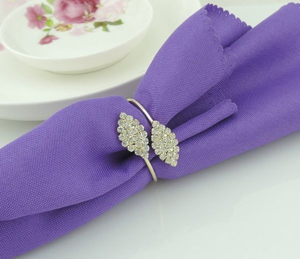 

shiny crystal diamonds napkin ring wrap serviette holder wedding banquet party dinner table decoration home decor