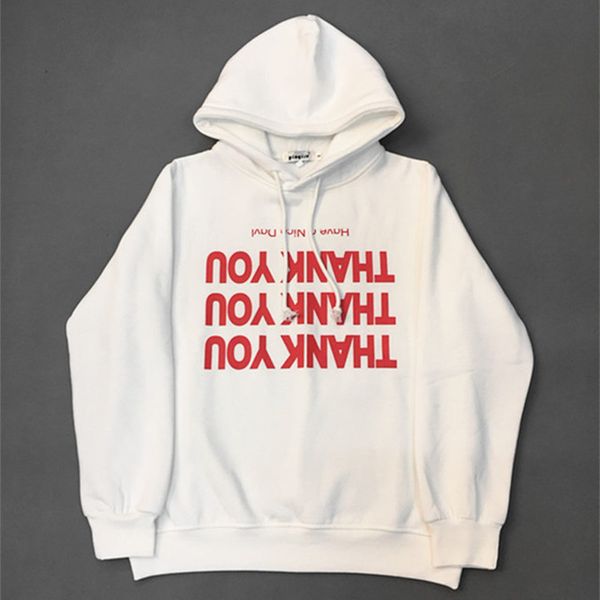 

Thank You Hoodie Новая мода мужская женская осень зима теплая толстовка канье уэст боязн