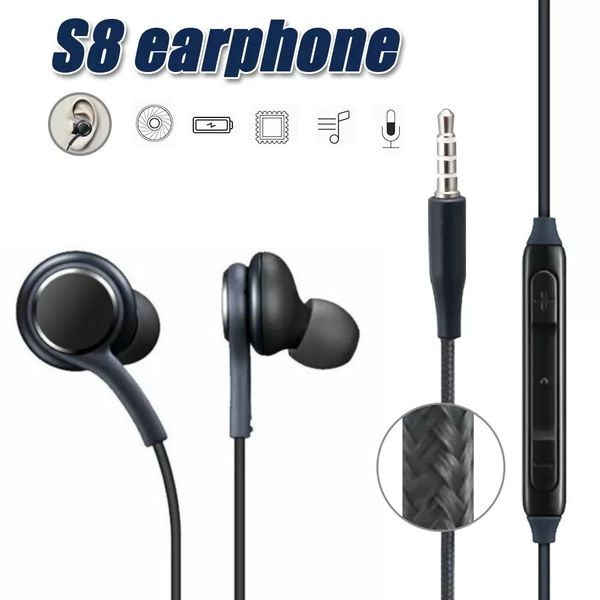 

высокое качество s8 наушники наушники наушники микрофон для samsung galaxy s8 plus s7 s6 edge примечание 5 4 handfree