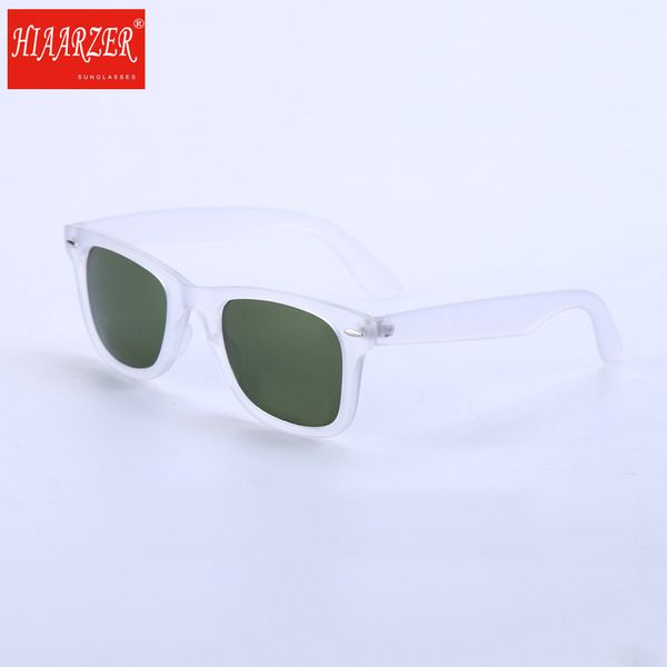 

men sunglasses brand design rivet glass lens 2140 sunglasses women driving g15 uv400 oculos male female with package, White;black