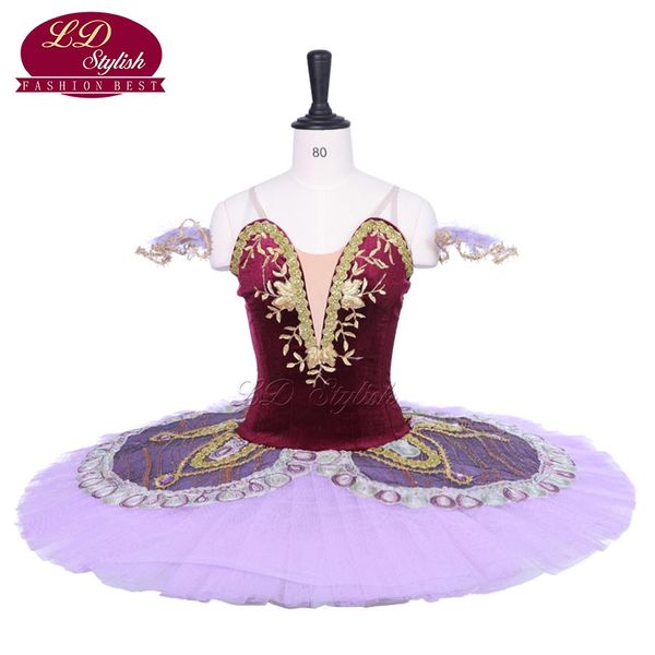 

взрослый фиолетовый балетная пачка щелкунчик производительность этап носить женщины балет танцевальный конкурс костюмы девушки балетная юбка, Black;red