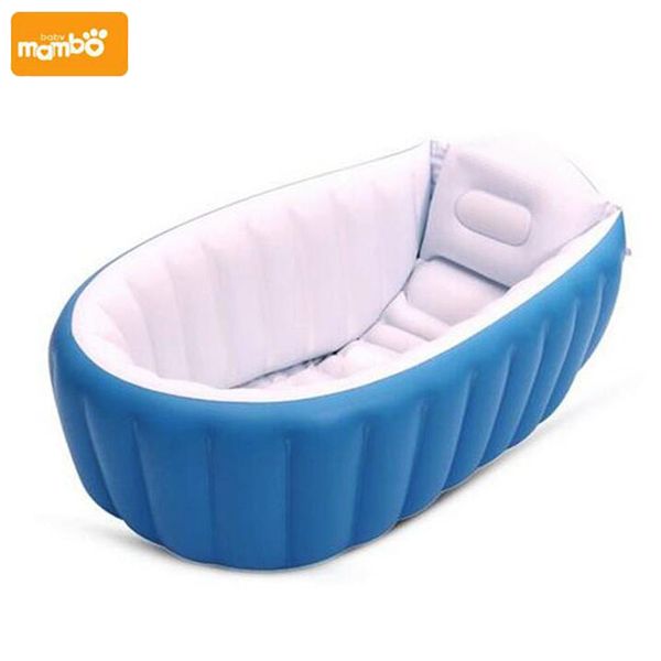 

mambobaby portable inflatable baby bath kids bathtub thickening folding washbowl children tub baby swimming pool