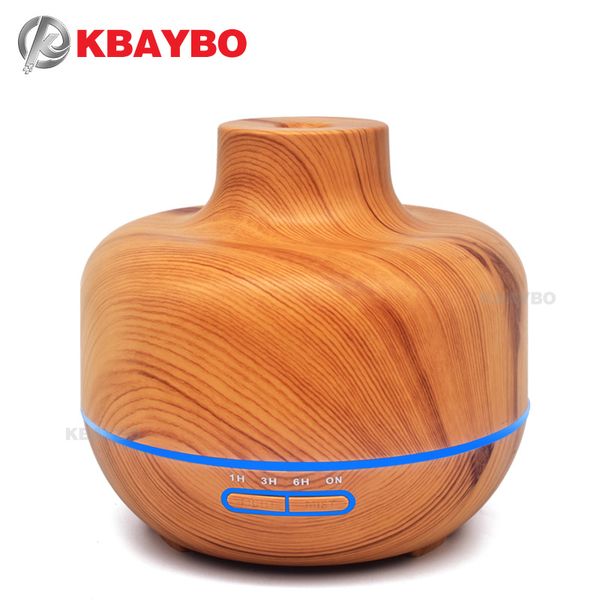 

400ml Ultrasonic Aromatherapy Diffuser Wood Grain Ultrasonic Cool Mist Humidifier for Office Home Bedroom Living Room