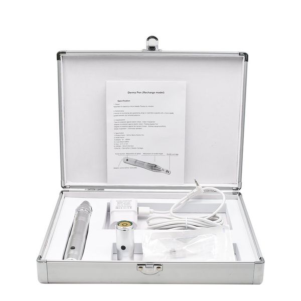 Перезаряжаемая микроигольчатая ручка с одноразовыми картриджами, 5-ступенчатая электрическая микроинструменты для ухода за кожей