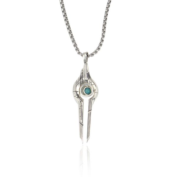 

classic movie mass effect logo pendant & necklace jewelry alloy long necklace drop shipping, Silver