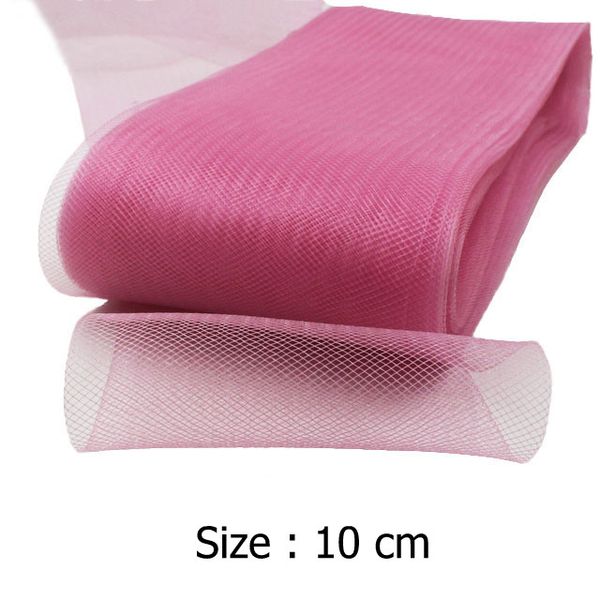

iubufigo] 4"(10cm) horsehair mesh crinoline millinery trimming 100yard/lot #31color, Black;white