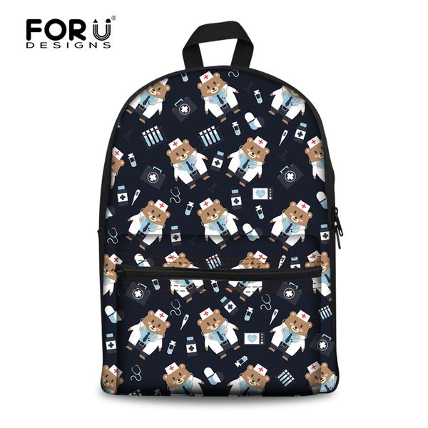 

forudesigns cute school bags for kids boys girls nurse bear pattern children school bags casual teenagers backpacks book