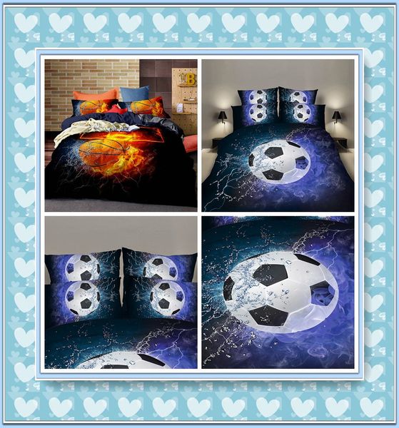 Basketball Quilt Doona Duvet Cover Set Single Queen King Size Bed