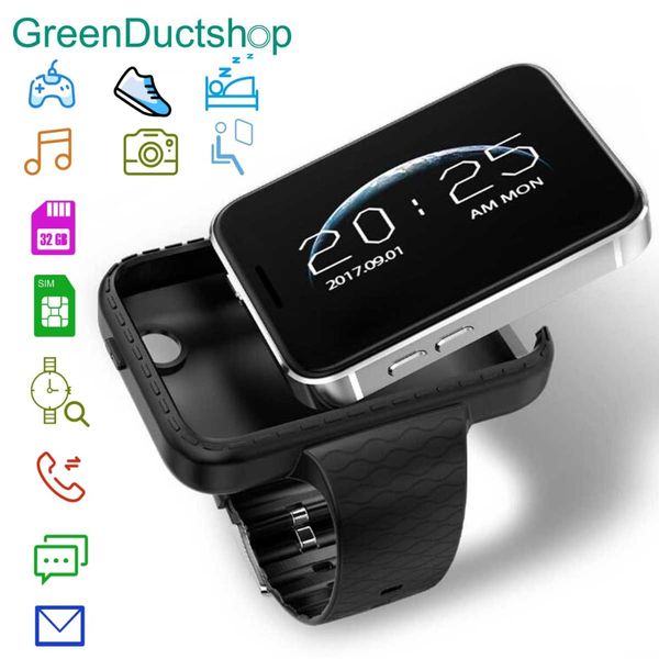 

i5S Smart Mobile Watch 2.2-inch MTK2502C Pedometer SIM card Video Record Music 32g TF Extend GSM MP3 MP4 Camera Smartwatch