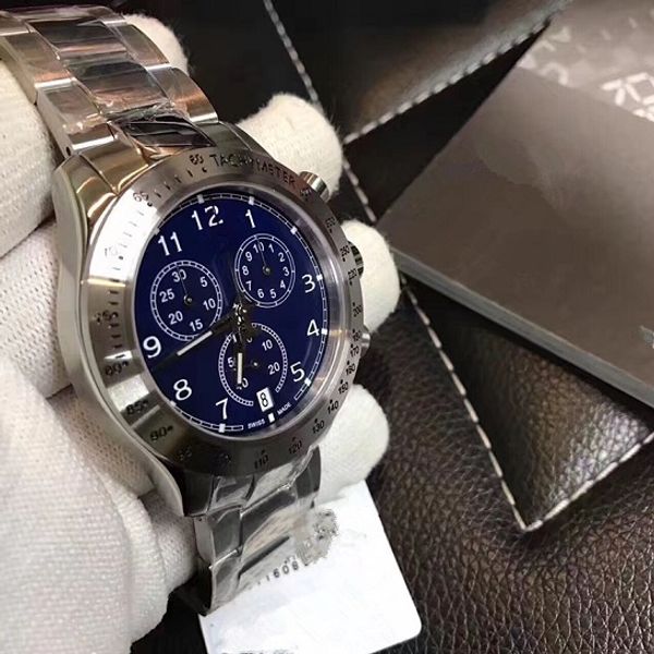 

Fa hion men 039 quartz watch ilver tainle teel ix pin erie waterproof watch retail and whole ale hipping