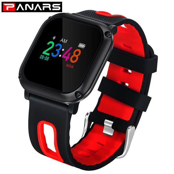 

panars men women sport smart bracelet watch bluetooth clock heart rate blood pressure oxygen sleep monitor pedometer smartwatch, Slivery;brown