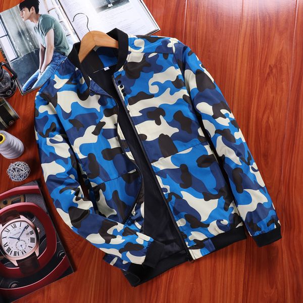 

2018 new autumn winter mens casual camouflage hoodie jacket men waterproof clothes men's windbreaker coat male outwear, Black;brown