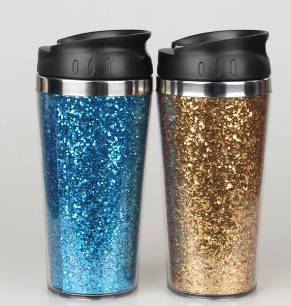 

2018 new tycoons custom-made new flashing water cups, plastic steel food grade car cup, eco fashion glass