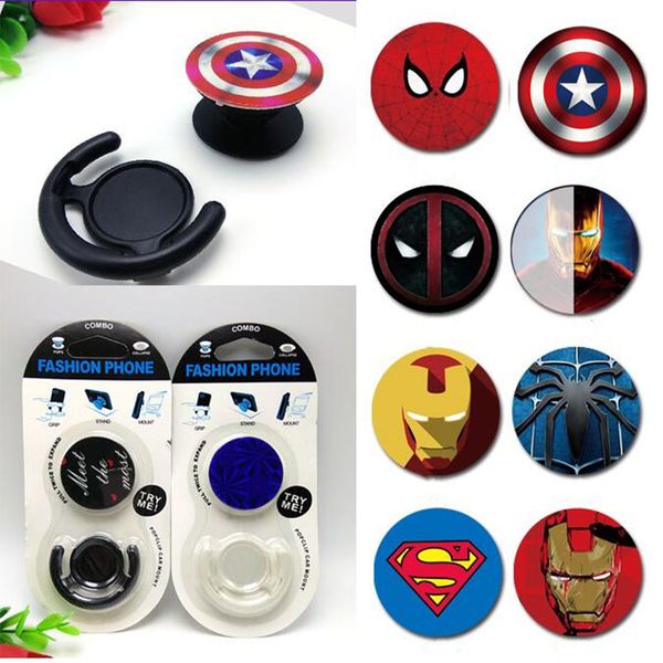 

universal phone holder stands with car clip mount expandable grip stand deskstand sockets finger holder for iphone samsung