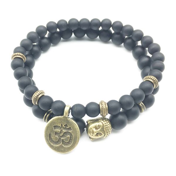 SN1271 Na Venda Buddha Ohm Pulseira Definir Pulseira de Ioga Pulseira Fashiopn Do Vintage Do Projeto Dos Homens Nova Chegada de Jóias Por Atacado