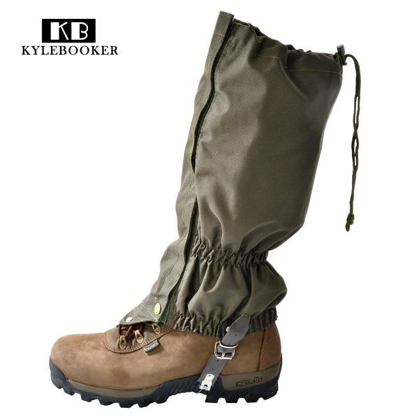 

hunting cover wear-resistant breathable outdoor hiking walking climbing snow legging gaiters leg covers tools, Black