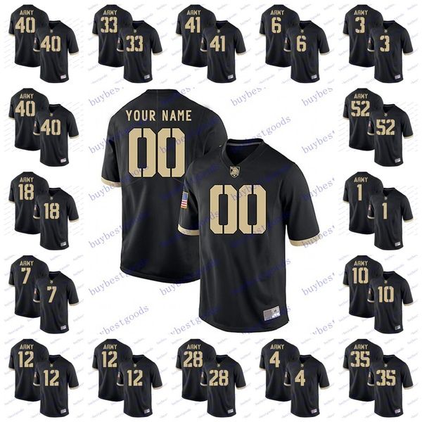 

custom ncaa army black knights 52 spencer welton 24 pete dawkins 28 nick schrage 10 mike reynolds 1 marcus hyatt college football jerseys, Black;red