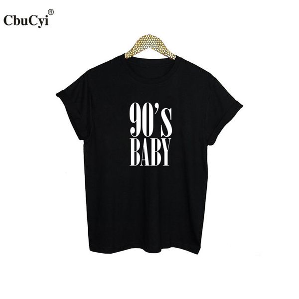 

birthday funny 90s baby t-shirt cool gift rock brand harajuku style t shirt 1990 birth born decade twenties tees, White