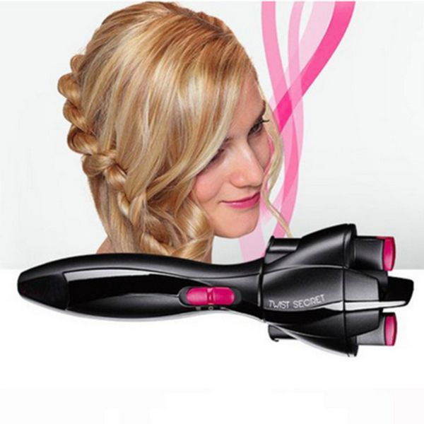 

new automatic hair braider styling tools smart quick easy diy electric two strands twist braid maker hair braider machine, Brown
