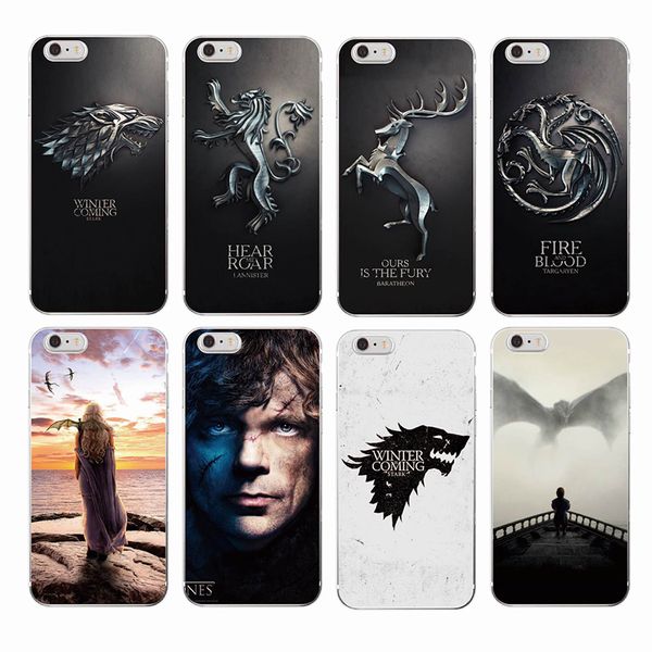 

Game Thrones Daenerys Dragon Jon Snow tyrion lannister Soft Phone Case For iPhone 7 7plus 6 6S 5 8 8Plus X XS Max