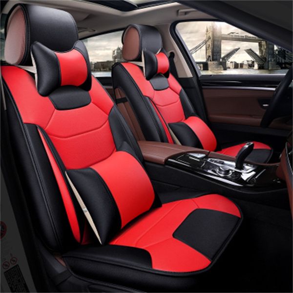 

universal fit car accessories seat covers for toyota rav4 full surround durable pu leather adjuatable five seats 8 pcs covers for suv b51