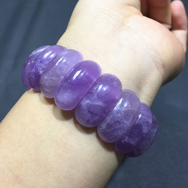 

drop shipper light purple natural stone bracelets lady wrist hand row fresh style wrist bracelet fashion jewelry, Black