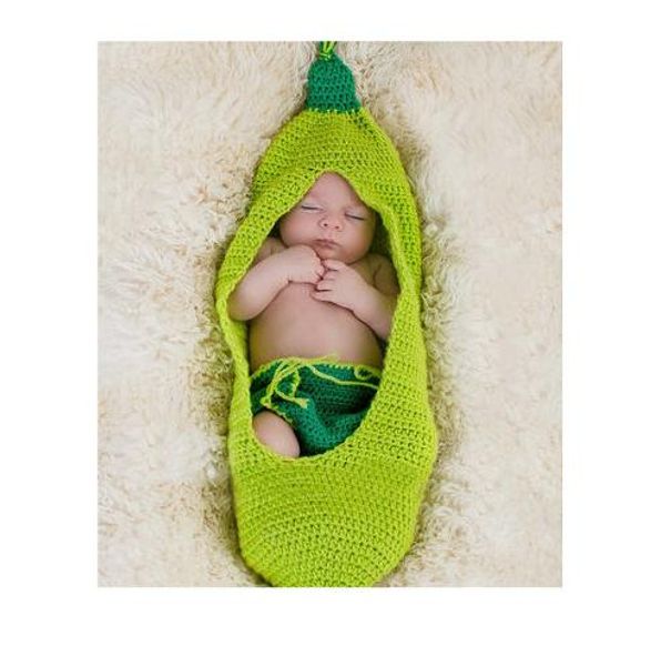 

newborn pgraphy props accessories handmade baby clothing baby knit caps+pants+sleeping bag set infant beanie p accessory, Yellow