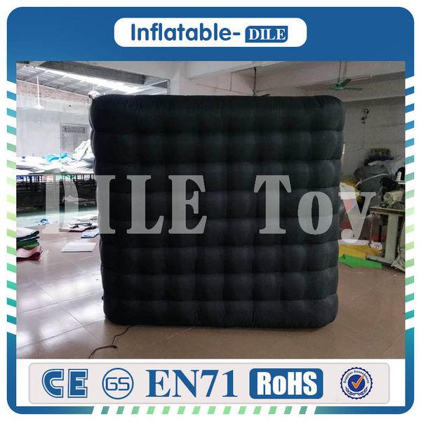 

2.1m*2m inflatable p booth wall for wedding with air blower 1pc led light strip and remote controller
