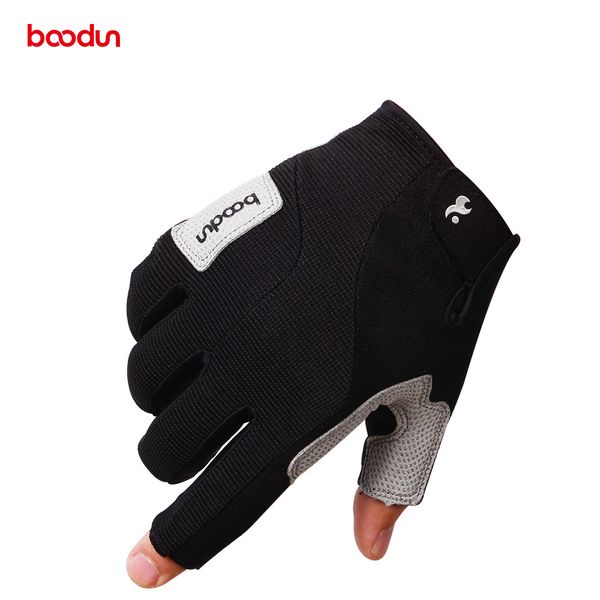 

brand rock climbing gloves men women hunting hiking glove half finger outdoor anti-skid sports gloves gym tactical cycling glove, Black