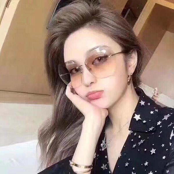 

074 popular sunglasses luxury women brand designer 0083s square summer style full frame uv protection mixed color come with box, White;black