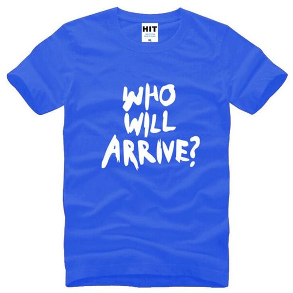 

the walking dead who will arrive printed t shirts men summer style short sleeve o-neck cotton men's t-shirt camisetas hombre hot, White;black