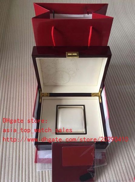 

new luxury elling red nautilus watch original box papers card wood boxes handbag for aquanaut 5711 5712 5990 5980 watches, Black;blue