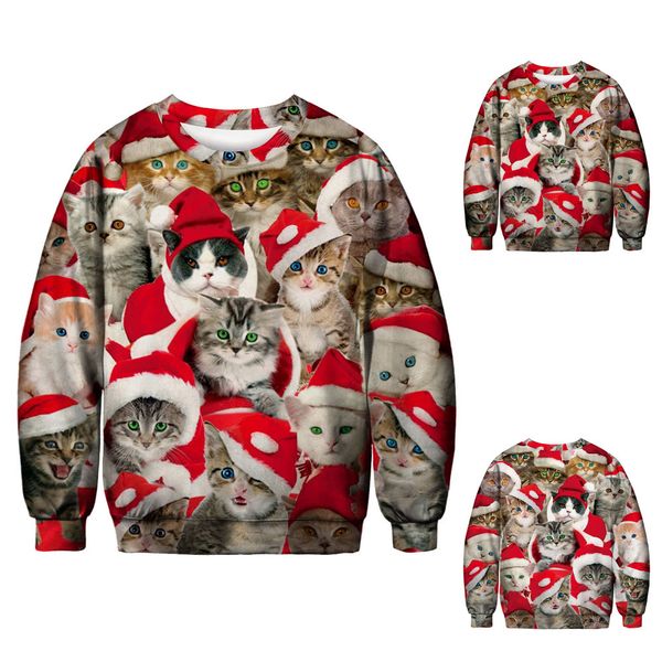 

loves' 3d sweatshirt casual autumn winter christmas 3d printing long sleeve sweatshirt spring autumn drop shipping, Black