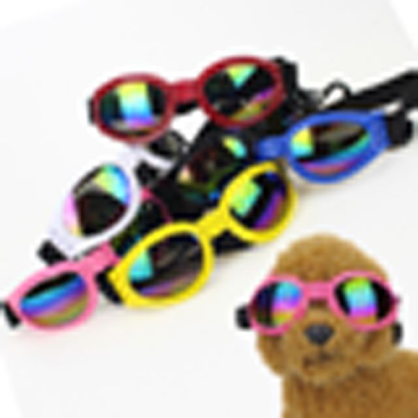 

2019 real dog anti-smashing supplies sunglasses jewelry windproof plastic glasses foldable new colors pet six protective optional hmxca, White;black