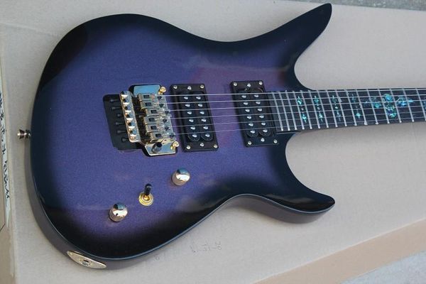 

china guitar factory custom new synyster custom floyd rose tremolo purple electric guitar 1027
