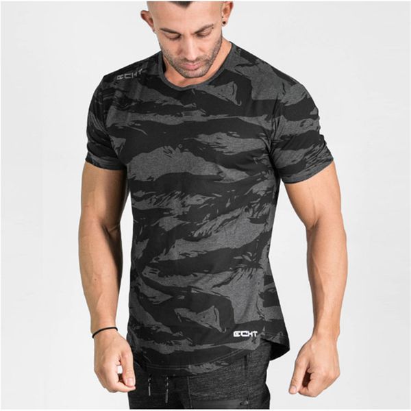 

новый летний модный бренд мужская одежда футболка slim fit с коротким рукавом полиэстер футболка мужчины хлопок случайные мужские футболки, White;black