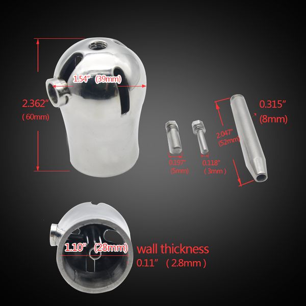 

and device bondage titanium with pa9000 a295 male plug luxury chastity pa raxef