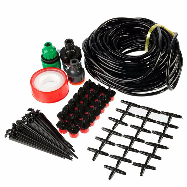 

15m 4/7mm hose new diy micro drip irrigation system gardening drip irrigation watering kits micro dripper kit garden supplies