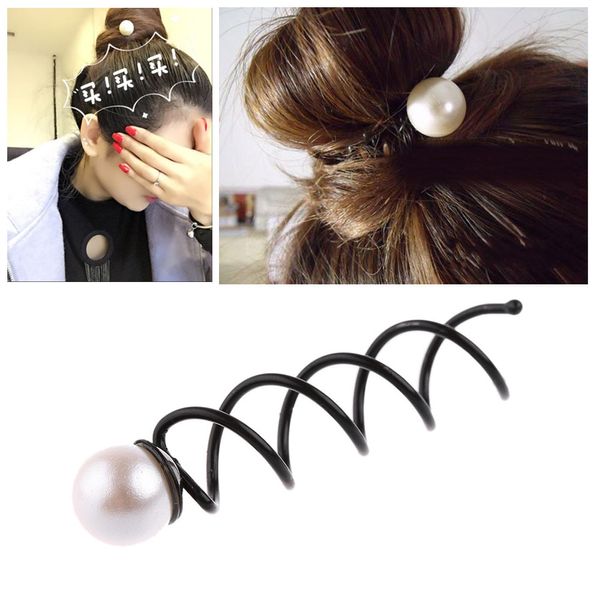 2 Cheveux Spirale Vis Pin Twist in Spin Style femmes Barrette Clip Grip Bobby Top