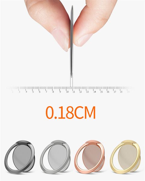 Универсальный палец кольцо держатель ультратонкий 1.8 мм магнитный автомобильный телефон держатель подставка для Samsung Galaxy s8 s9 iPhone X 8 7 6 s плюс