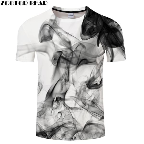 

ink digital 3d print t shirt men women tshirt summer casual short sleeve o-neck &tees white 2018 art drop ship, White;black